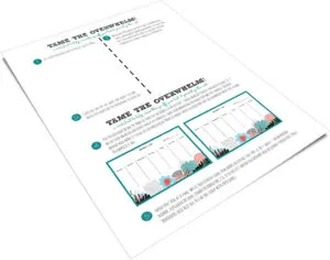 "Tame the Overwhelm!" Worksheet