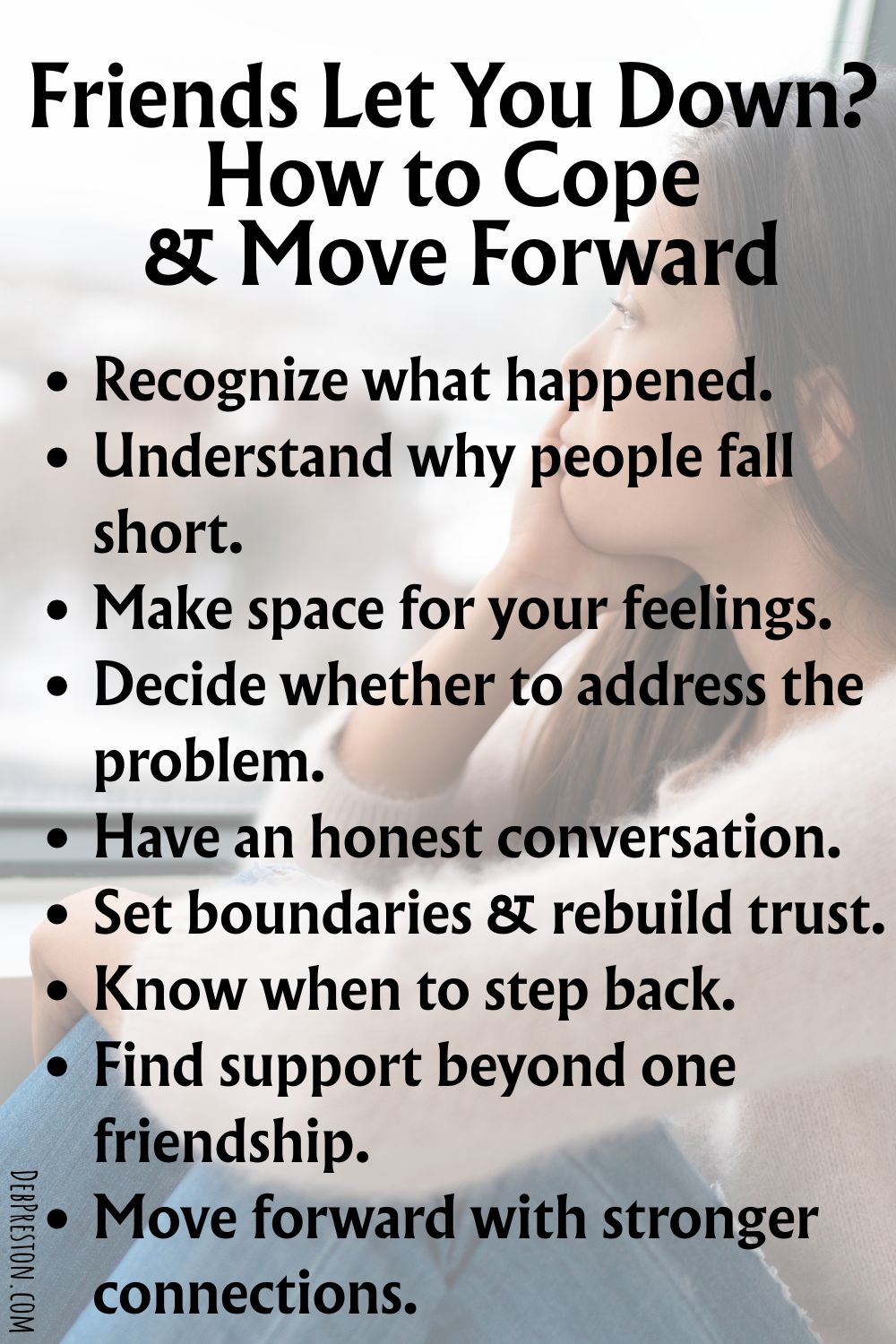 Friends Let You Down? How to Cope & Move Forward