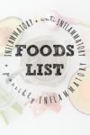 Anti Inflammatory Foods List Reference Guide