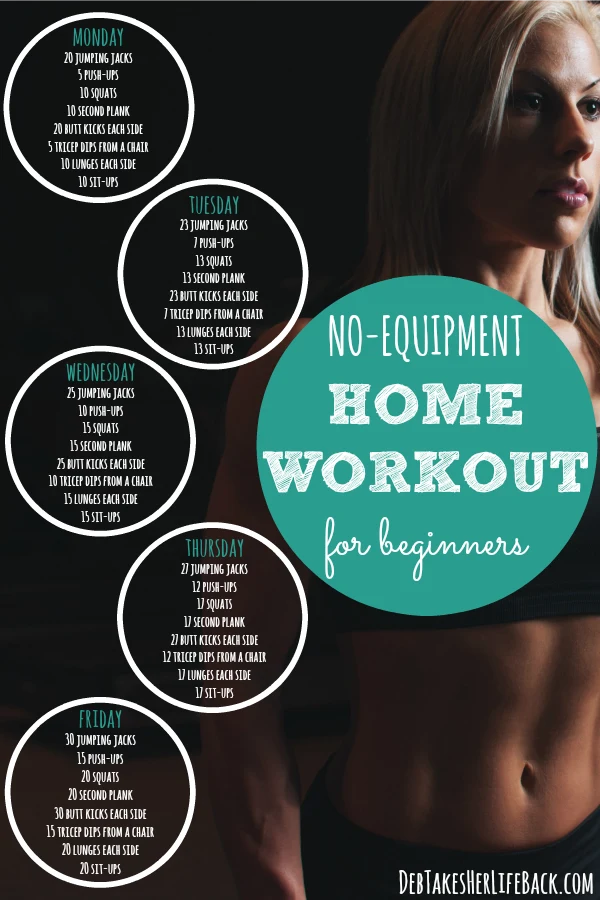 No-Equipment Home Workout For Beginners