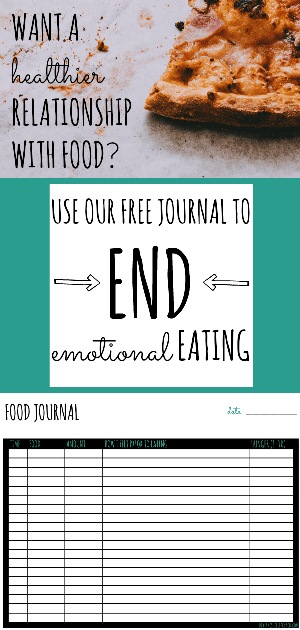 Free Printable Food Journal | Combat Emotional Eating