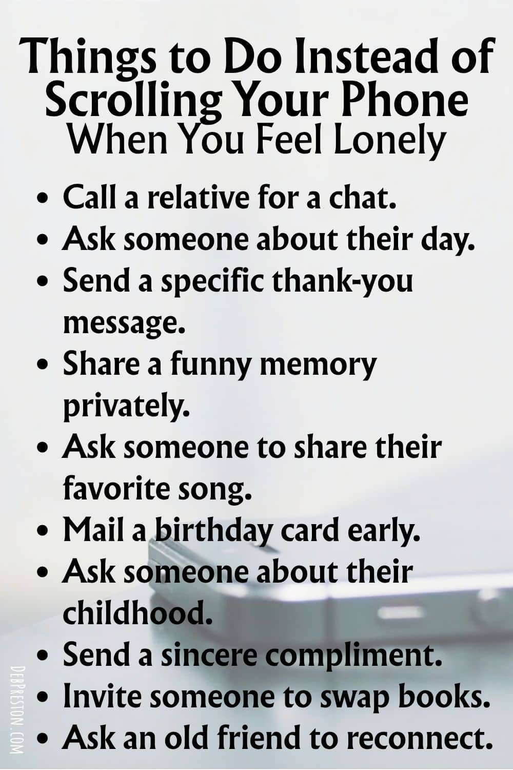 200 Things to Do Instead of Scrolling Your Phone